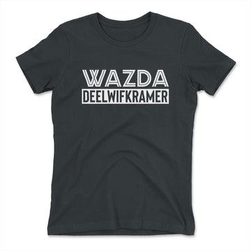 Wazda Deelwifkramer Womens T-Shirt in Heavy Metal color